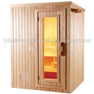 China 4 People Dry Steam Room Equipment Durable White Pine Wood With Sauna Accessories on sale