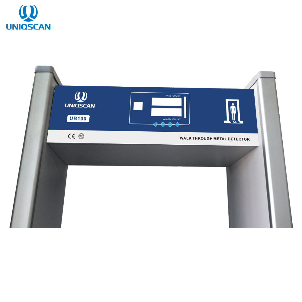 LED Display Single Zone 8KHZ Pass Count Door Frame Metal Detector Gate