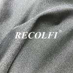 Black Recycled Tricot 4 Way Stretch Material For Yoga Pants Gym Wear