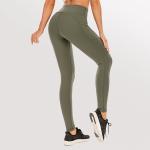 Side Phone Pocket Womens Yoga Leggings 7/8 Running Pants 230g