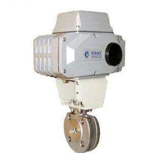China High Temperature Electric Actuated Ball Valve IP67 Thin Type Wafer Ball Valve factory