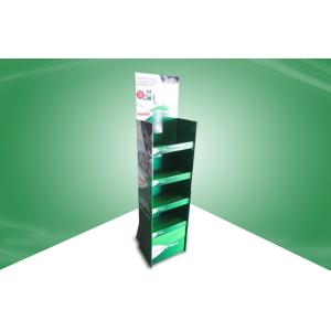 Eco friendly POP Cardboard Display , Green custom cardboard displays For