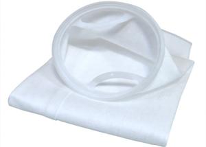 China Anti Alkali Non Woven Fabric Liquid Filter Bag White Color For Water Treatment factory