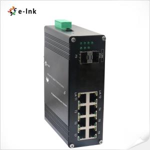 China L2+ Managed Industrial Ethernet Media Converter 8 Port 10/100/1000T 2 Port 1000X SFP factory
