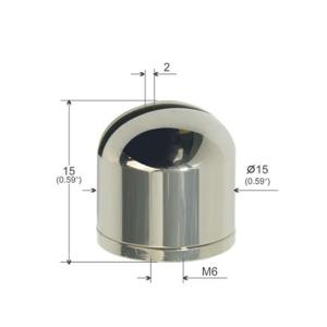 China Wire Rope Ceiling Parts Stainless Steel Hemispherical With Groove YW86247 factory