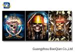 Amazing Skull 3d Picture With Black Frame , Depth 3d Stereograph Printing