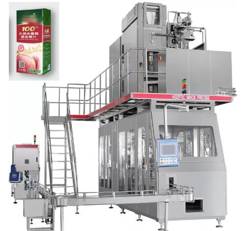 12ML - 330ml Aseptic Filling Brick Carton Filling Private Label 1500ml