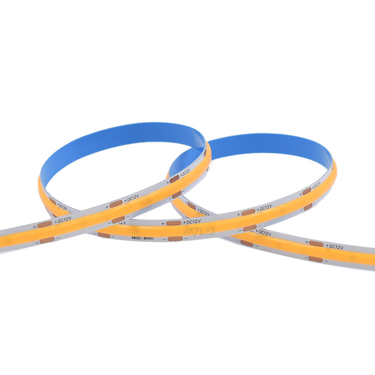 ​DC12V 24V Reel to Reel COB LED Strip Light 480 LEDs/m High Density Flexible Tape 3000/4000/6500K