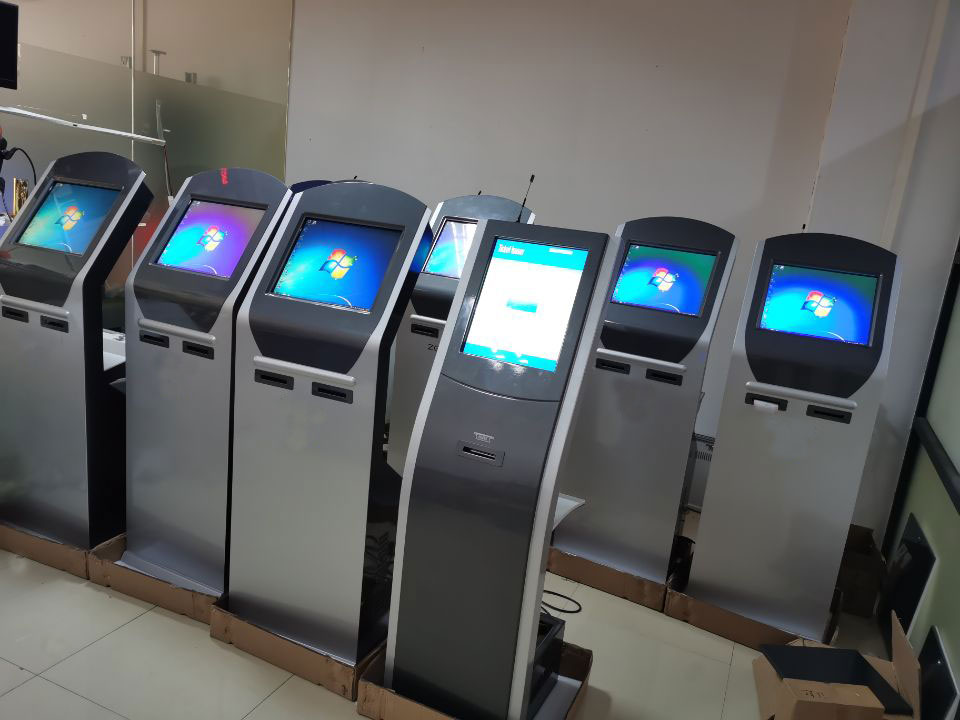 Windows 10 Wireless Queuing System With Dual 80mm Thermal Printer Ticket Kiosk 