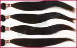 22 Inch Virgin Peruvian Human Hair Extensions , Weft Straight Hair