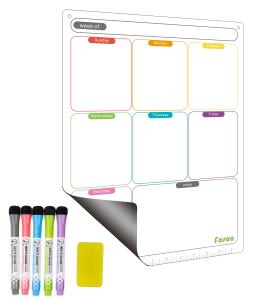 China Erasable Magnetic Fridge Calendar for Family To Do List Weekly Monthly Daily factory