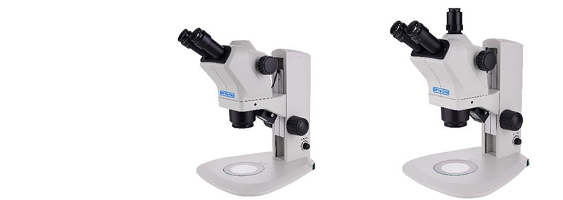 OPTO-EDU Stereo Microscope with Large Zoom Lens 0.6x-5.5x, Zoom Ratio 1:9.1, and 125 mm Working Distance for Life Sciences & Industrial Inspection