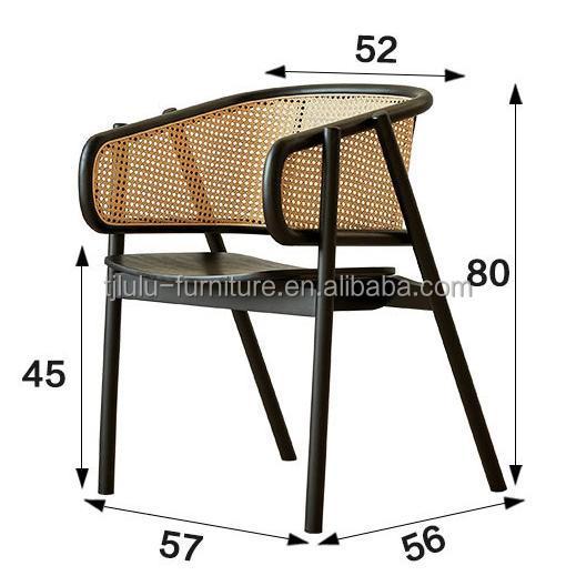 NO Folded Solid Wood Nordic Wooden Dining Chairs for Hotel Restaurant Furniture
