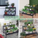 Metal Plant Stand Garden Display Shelf Flower Pot Holder Storage Organizer Rack