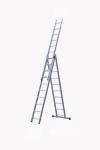 Outdoor Safety Aluminium Telescopic Ladder Slip Resistant 3x10