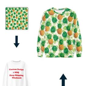 China Regular Fit Women'S Oversized Sweatshirts Sublimation Crewneck Sweatshirt Pullover factory