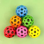 Kids' Favorite High Resilience Moon Shape Porous Bouncy Ball with Ergonomic