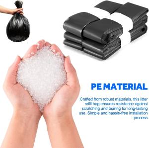 China HDPE Disposable Waste Bags 6 Pack Compostable Black Bin Bags 8m factory