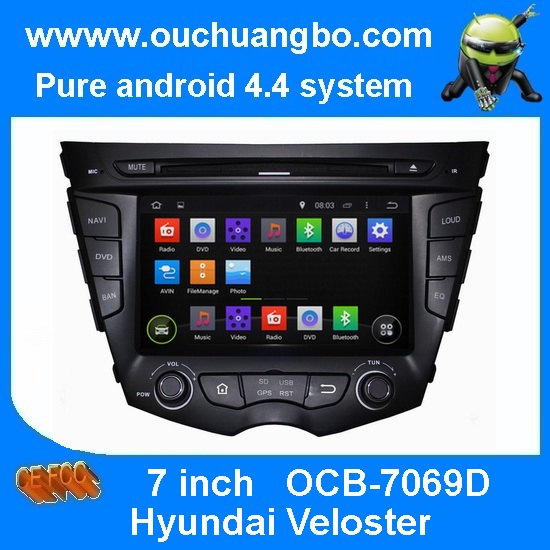 Ouchuangbo Car Radio DVD Navi Stereo Multimedia Kit for Hyundai Veloster Pure Android 4.4