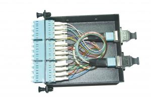 China 24 Fiber MTP MPO Fiber Multimode Cassette With High Density Low Loss factory