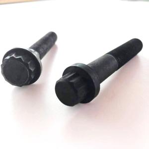 China M14 Grade 12.9 UNF Half Thread Hex Flange Bolts Non Serrated 12 Ponits factory