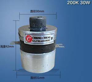 China 200k High Frequency Stainless Steel Piezoelectric Ultrasonic Transducer factory