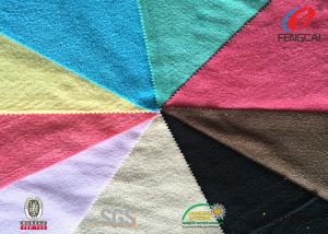 China Eco-friendly Printed Brushed Knit Polyester Velvet Fabric Export Orders For Garments factory