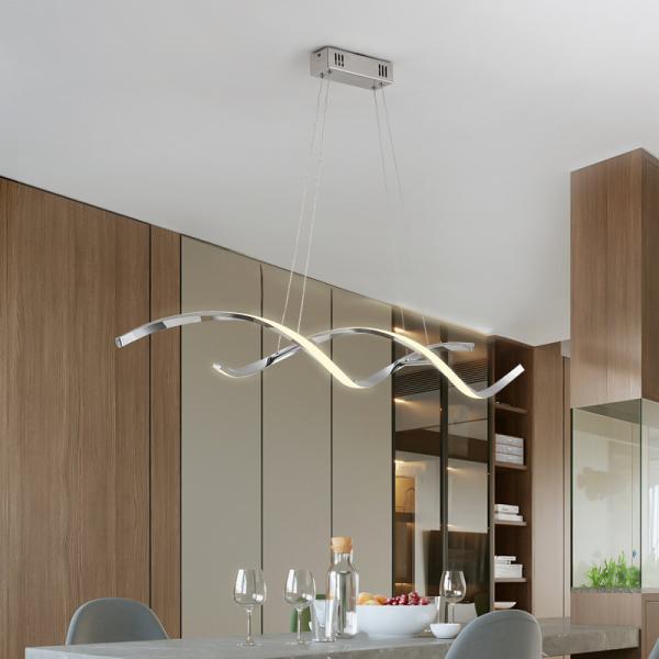 Strip Aluminum Creative Light Personalized Designer Artistic Chandelier Villas