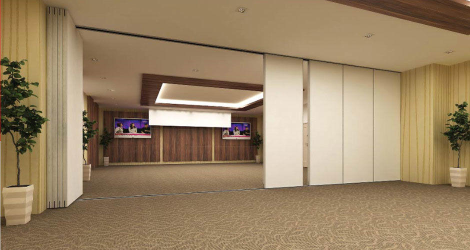 Movable Sound Insulation Vertical Operable Partition Wall For Restaurant