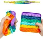 Tie-dye Push Pop Bubble Fidget Toy, Anxiety & Tension Relieve, Squeeze Sensory