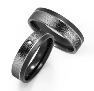 China Domed Fashion Men Jewelry 6mm Matte Stainless Steel Bangle Encrusted Zircon Ring factory