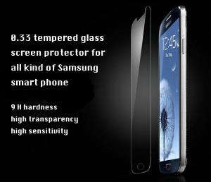 China 0.33mm 9H ultra clear shatter-proof tempered glass screen protector for samsung factory