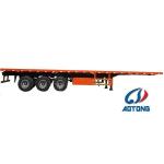 Painting Finish 40ft Container Flatbed Trailer with 2.5mm Chequer Plate Floor