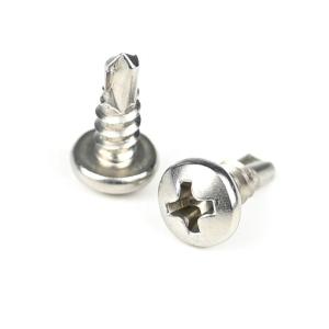 China Phillisps Recess Drive Style Stainless Steel Pan Head Self Drilling Screws 100% QC Tested factory