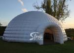 50 people 10 mts white giant inflatable igloo dome tent with entrance tunnel