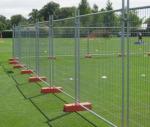 Chain Link Panel 50x50mm Temporary Metal Fence Movable Sustainable