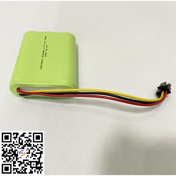 18650 Lithium Ion Battery 1S3P 3.7V 7500mAh Li-Ion Battery Packs Pass UL2054 Certificate