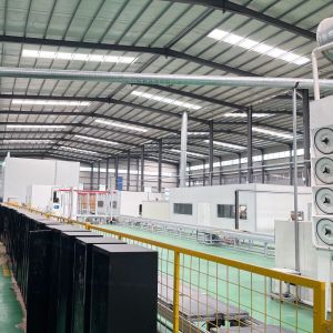 Horizontal Sheet Metal Parts Powder Spraying Coating Line