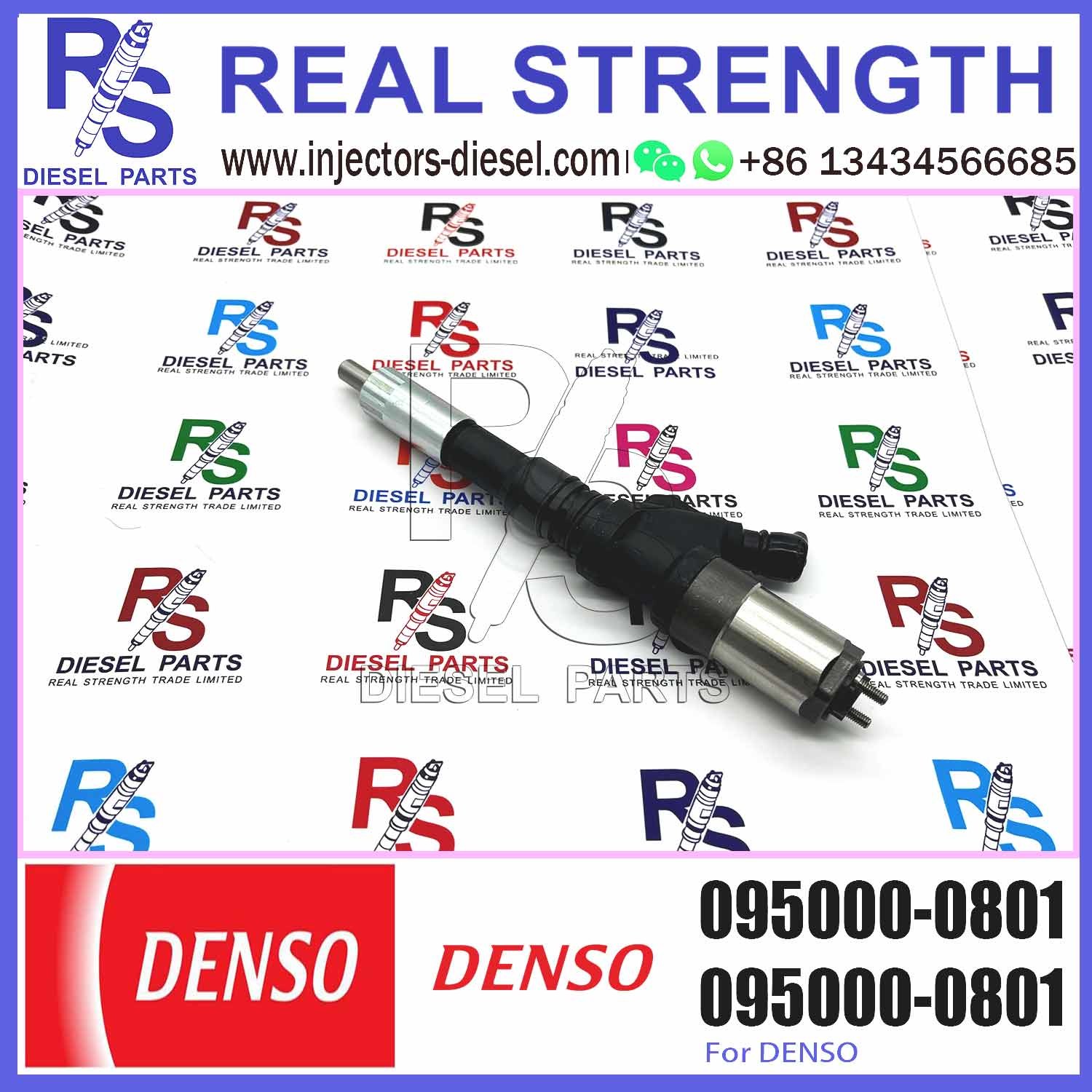 Diesel Fuel Common Rail Injector 095000-1211 6156-11-3300 095000-1210 095000-0800 095000-0801 for Komat-su PC400-7 PC450