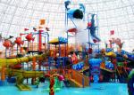Ocean Style Water Theme Park Equipment / Water Spray Equipment 12X8X6.1m Size