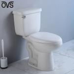 Porcelain Washdown Two Piece Toilet Bathroom Integrated Siphon Water Closet