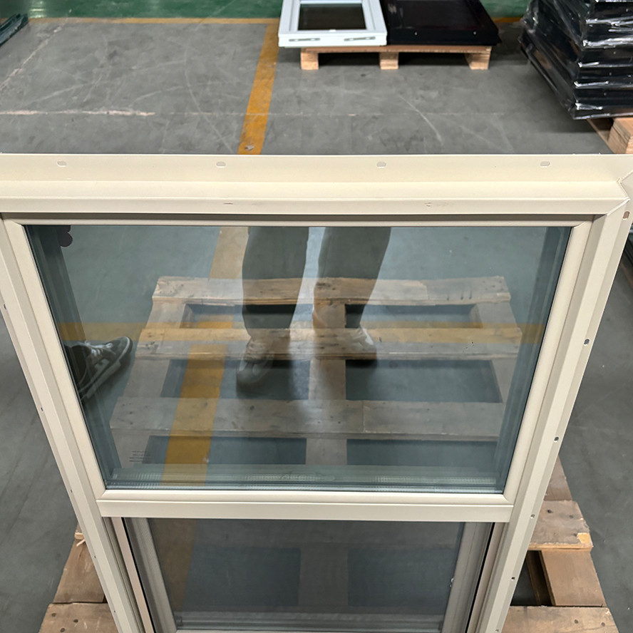 Durable Hardware and Extrusion Profiles Energy- UPVC Vinyl Single Hung Windows for Residential Homes