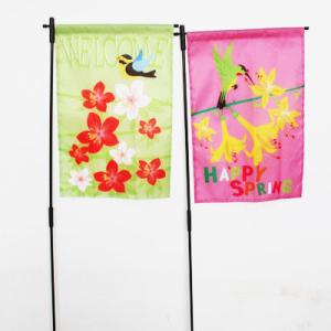 China Spring Seasonal Garden Flag Flower with hummingbird factory