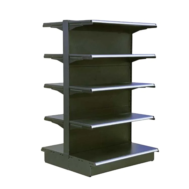 Factory Customized Color Size Gondola Shelving Supermarket Shelves Convenience Store Gondola Black