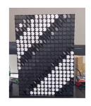 Indoor Outdoor Metal Disc Flip Dot Module 30mm Blade 5*7 for Subway Station