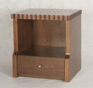 China Wooden 5-star hotel furniture stone top night stand/bed side table NT-0016 factory
