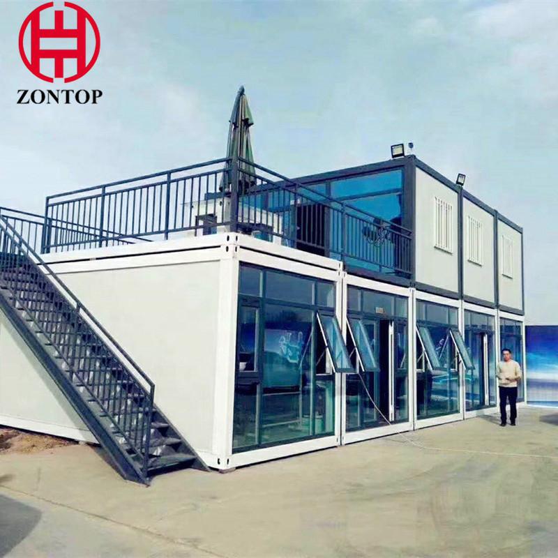 Zontop Detachable Portable Storage Luxury Prefabricate Living Shipping Modular 20ft Prefab Bolt Container House