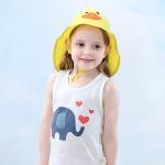 Lightweight Girl Boy Childrens Sun Hats UPF 50+ UV Proof Long Flap 43cm Quick
