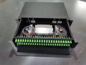China 2U 48 Core 24Port SC Fiber Optic Patch Panel Drawer Type Slide Out factory