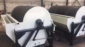 China Optimized Magnetic Drum Separator , Magnetic Coolant Separator For Handling Beach Sand factory